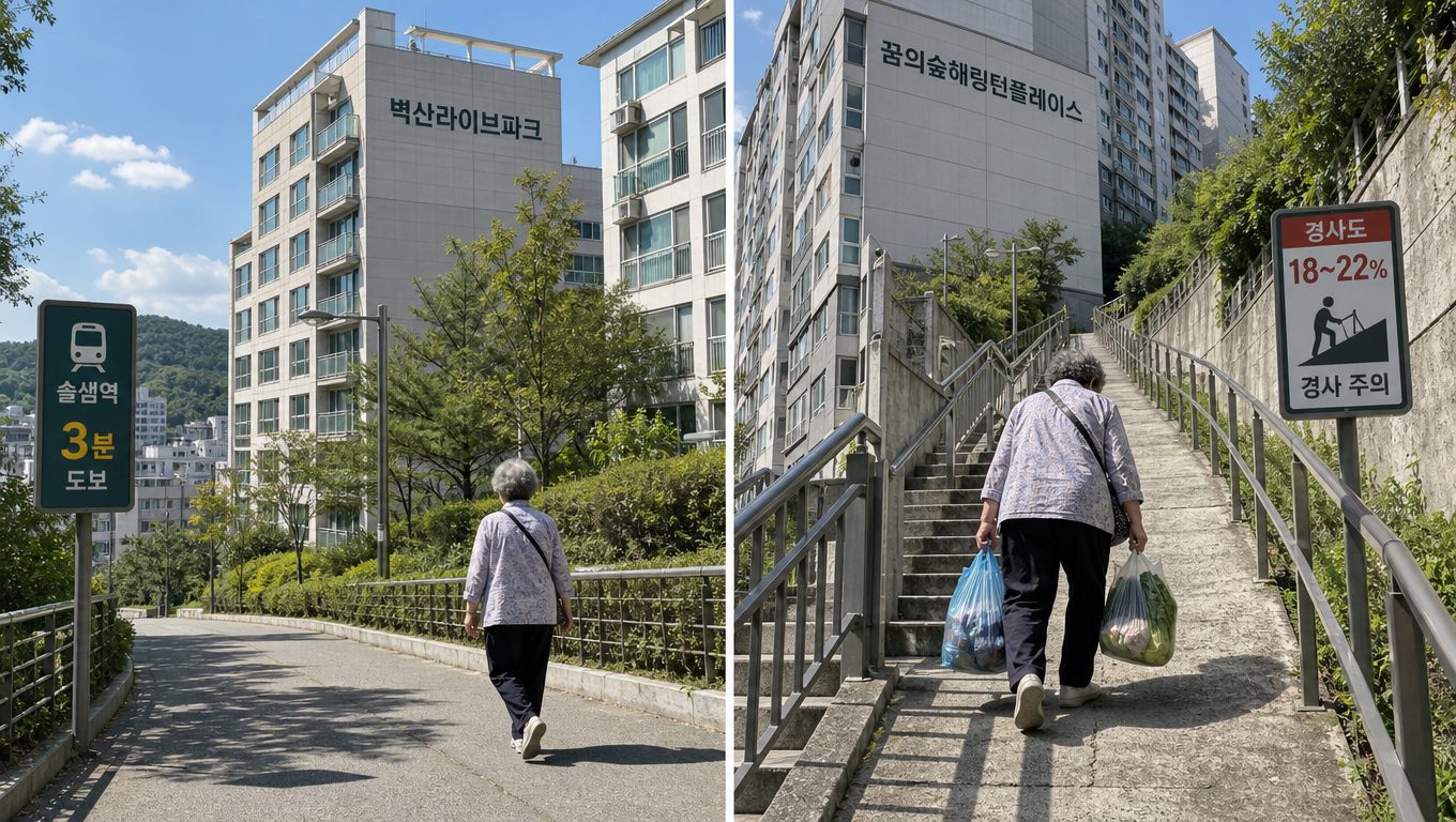 미아동 아파트 언덕 경사 심한 단지 실거주 불편과 장점